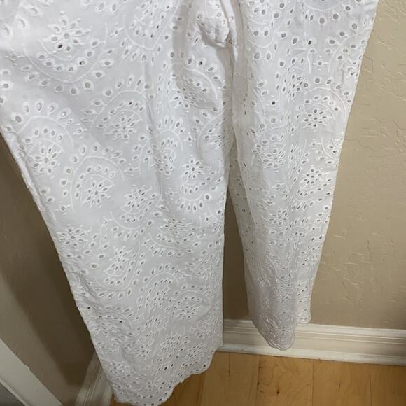 Leith open back ruffle eyelit jumpsuit - Picture 8 of 12